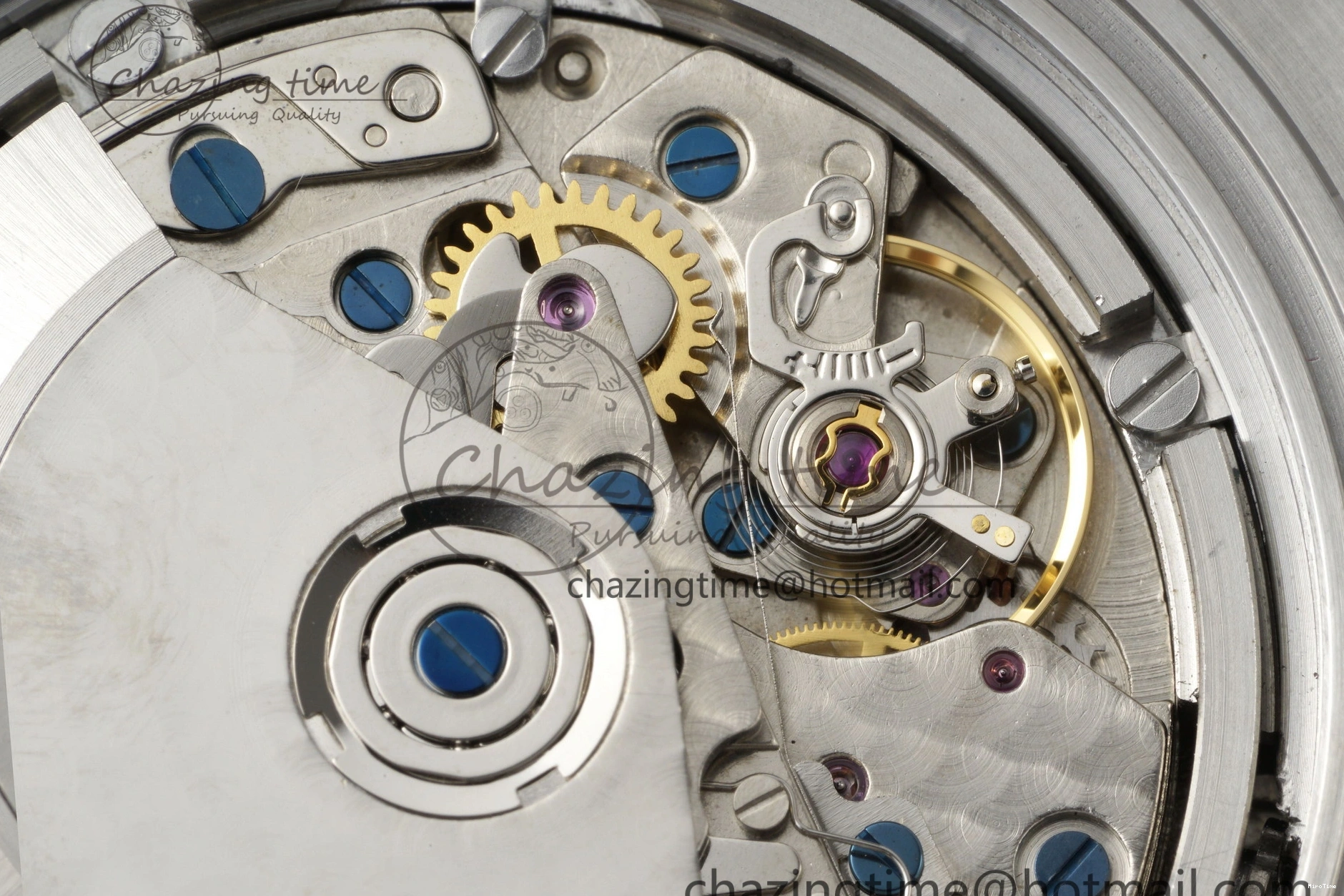 MIROTIME 0416 Attractive Aquatimer Chrono SS RSF 1:1 Best Edition Blue Dial on Blue Rubber Strap A 7056